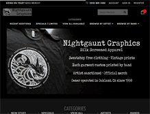 Tablet Screenshot of nightgauntgraphics.com
